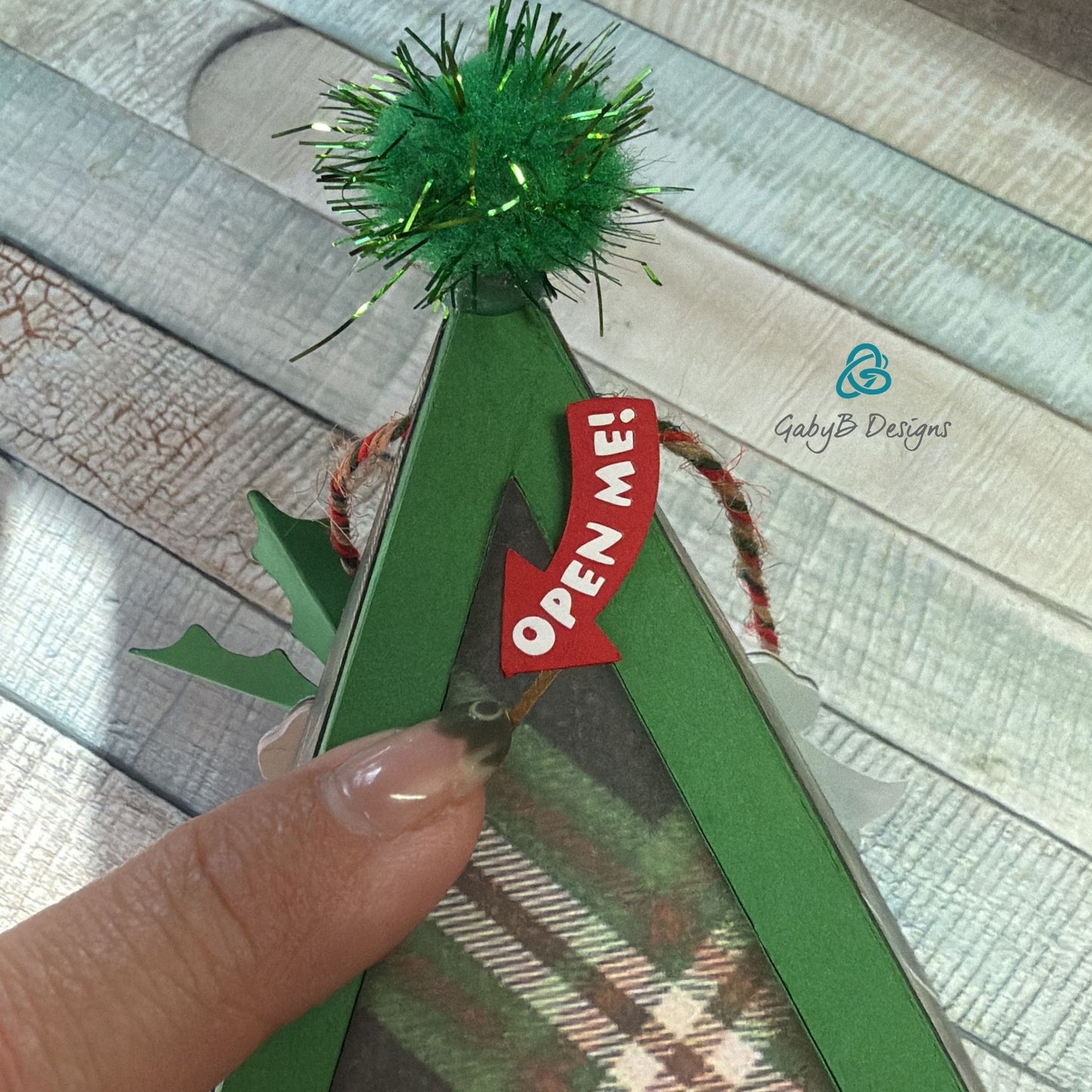 Santa-themed Christmas packaging by Gaby B Designs