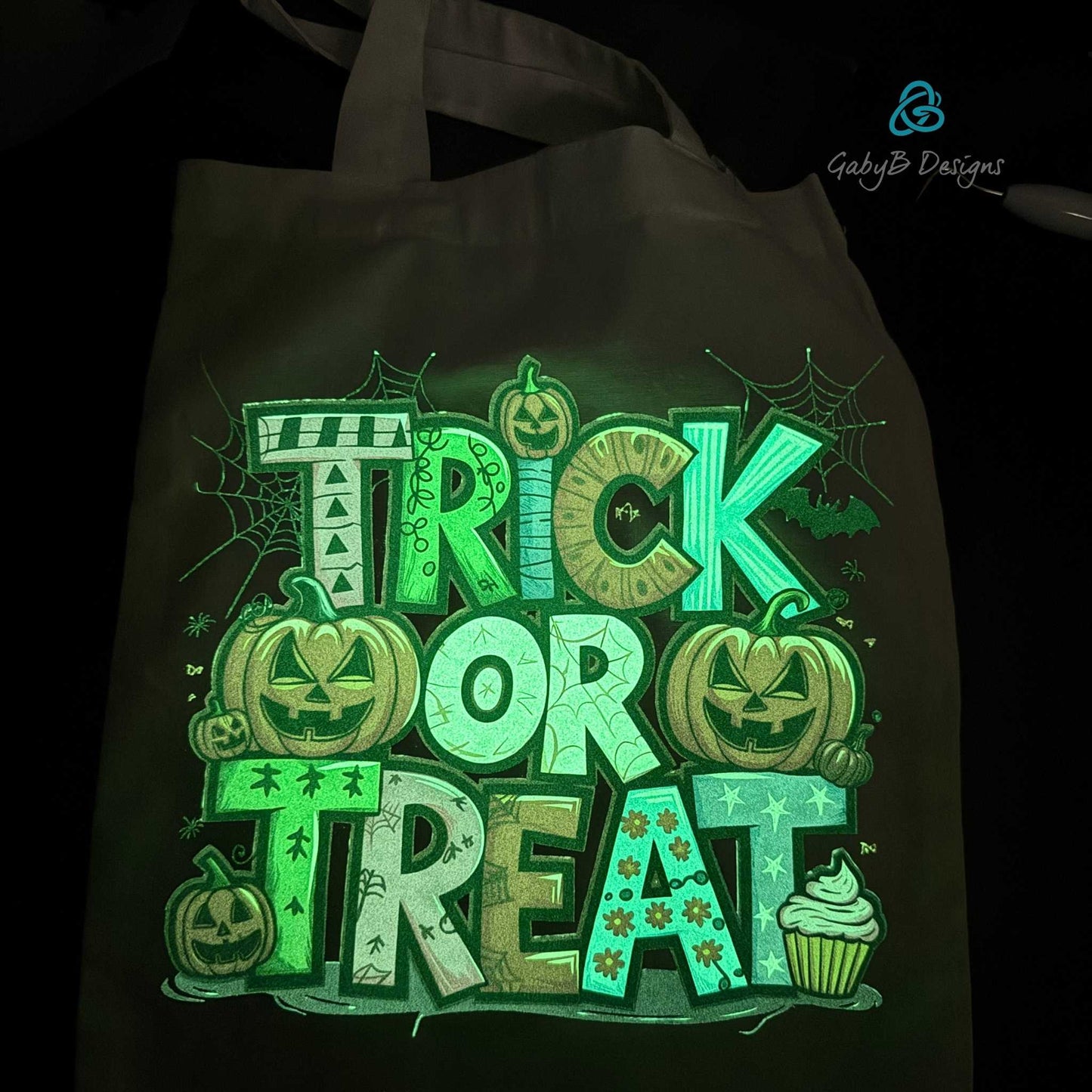 Glow-in-the-Dark Trick-or-Treat Bag – Personalized Halloween Candy Tote