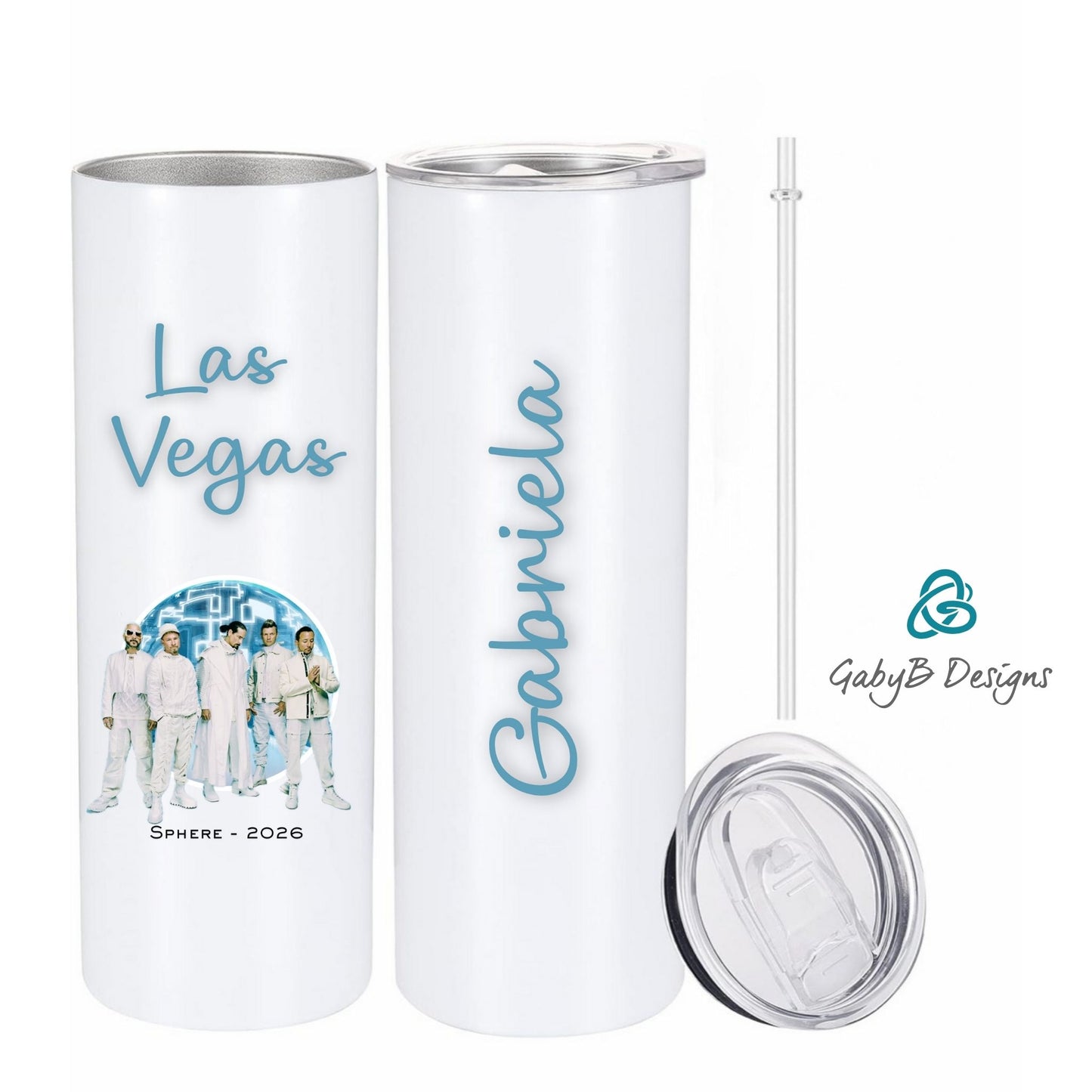 Backstreet Boys Sphere Tour Skinny Tumbler 2025/2026 – Personalized Name – 20oz Insulated