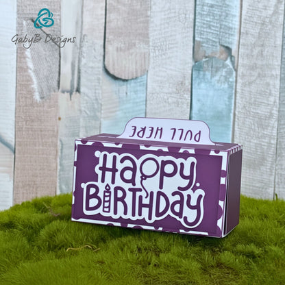 Endless Birthday Money Holder – Fun Pull Tab Gift Box with Hidden Cash Surprise