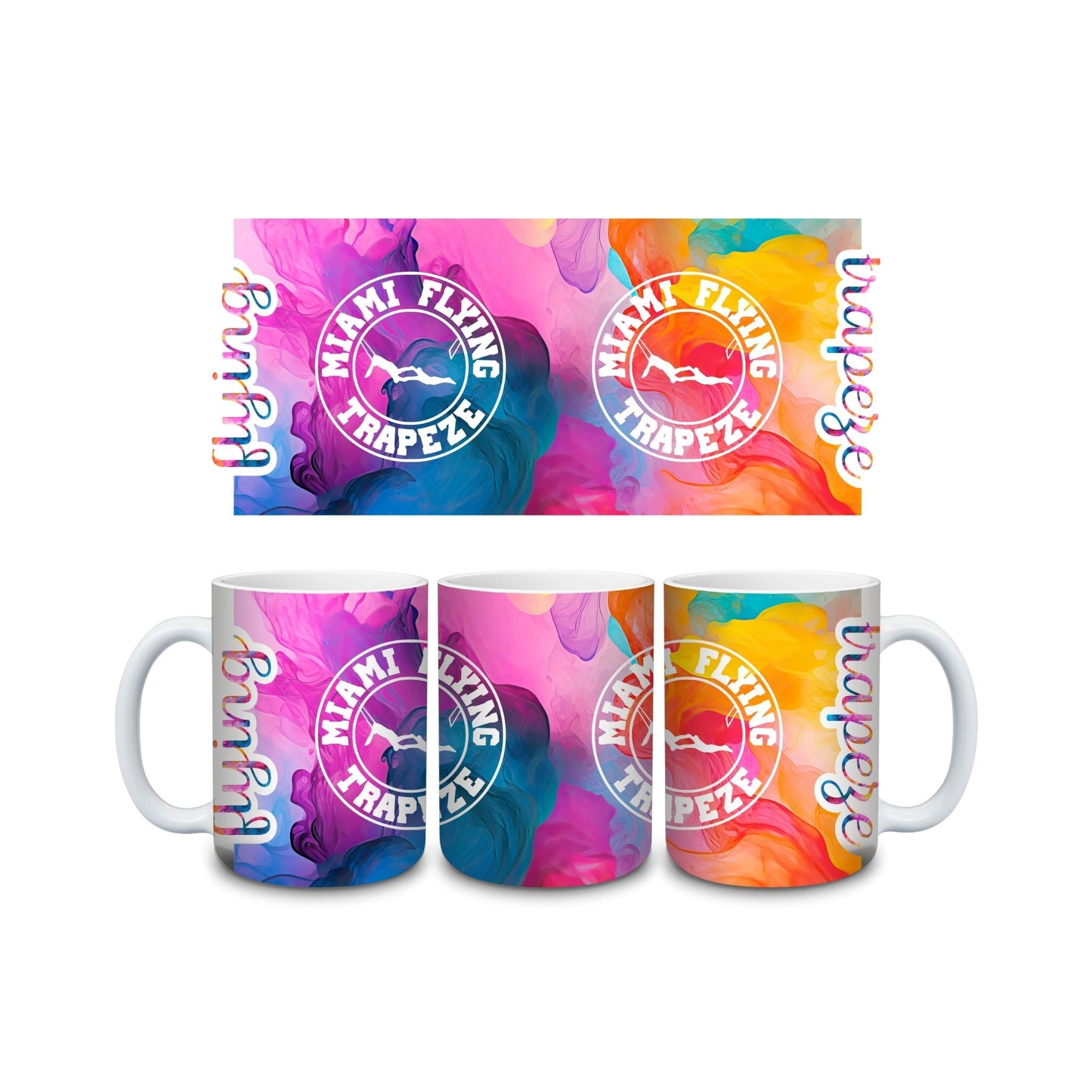 Miami Flying Trapeze 15oz Mug – Colorful Sublimated Ceramic Mug