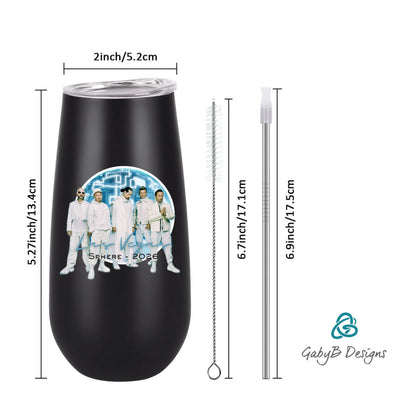 Backstreet Boys Sphere Tour Champagne Tumbler – 2025 & 2026 Editions (6oz, White or Black)