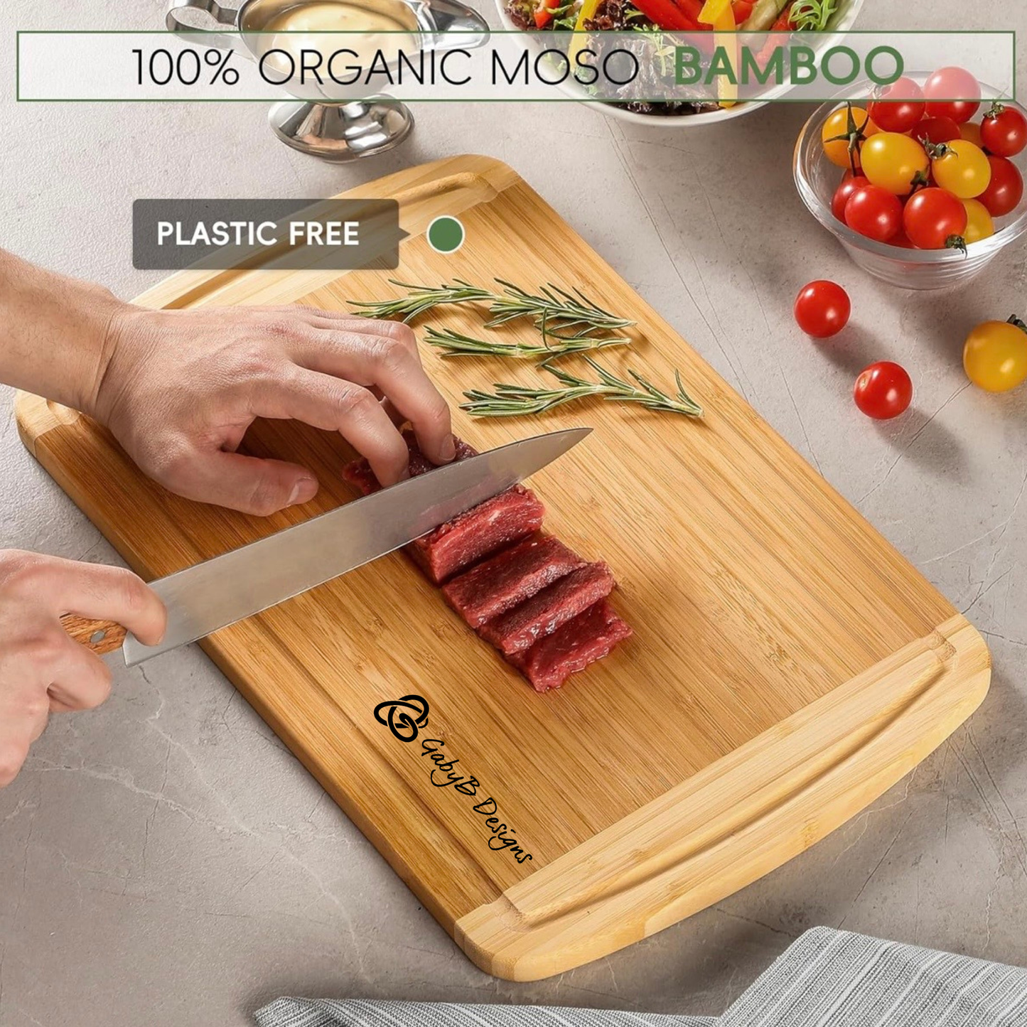 Personalized Engraved Cutting Board & Knife Set – Custom Bamboo Wedding, Housewarming & Kitchen Gift