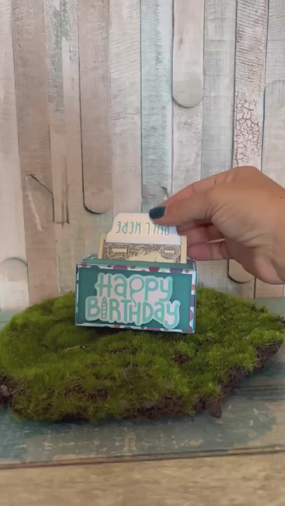 Endless Birthday Money Holder – Fun Pull Tab Gift Box with Hidden Cash Surprise