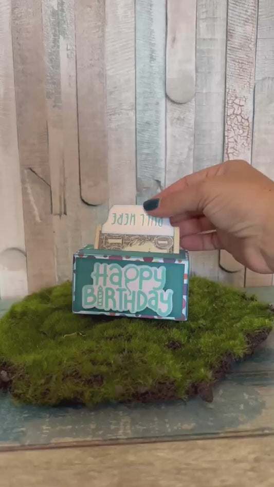 Endless Birthday Money Holder – Fun Pull Tab Gift Box with Hidden Cash Surprise