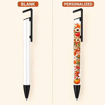 Actual pen blank versus personalized pen