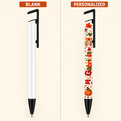 Actual pen blank versus personalized pen