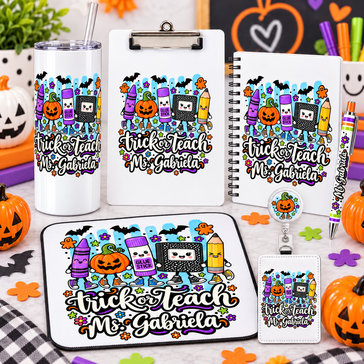 Build your own personalized Trick or Teach teacher gift bundle
